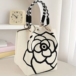 Chic White Floral bag have in white and another listing in black